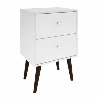 Liberty Mid Century - Modern Nightstand 2.0 (White)