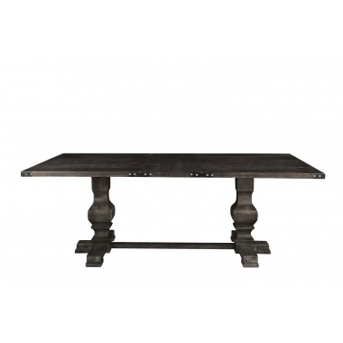 Alpine Furniture Manchester Dining Table in Charcoal - Front