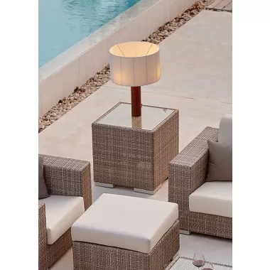 Skyline Design Paloma Side Table with Glass