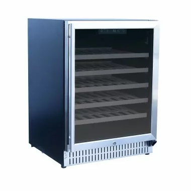 Summerset Grills 24 Outdoor Rated Wine Cooler - Angled and Closed