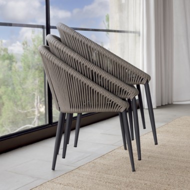 Skyline Design Rodona Dining Armchair with Sunbrella Cushion sET