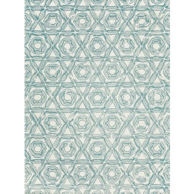 Exquisite Rugs Caprice Handmade Hand-Tufted New Zealand Wool Dark Blue/Ivory Area Rug 2708-2