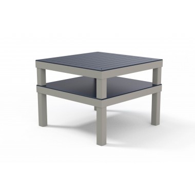 Telescope Casual Leeward Marine Grade Polymer 28.5" x 28.5" Marine Grade Polymer Top Corner Table
