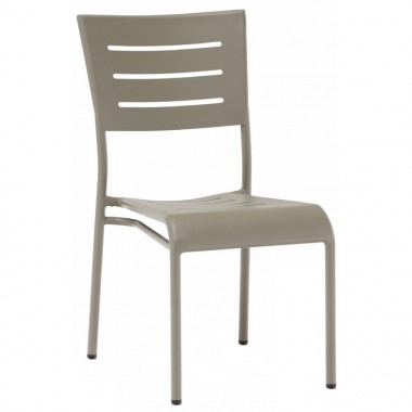 H&D Seating All Aluminum Armless Stacking Patio Dining Chair