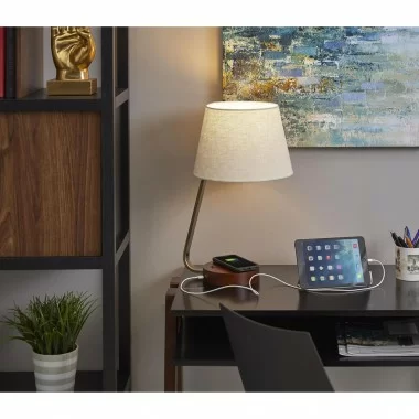 Adesso Louie AdessoCharge Table Lamp