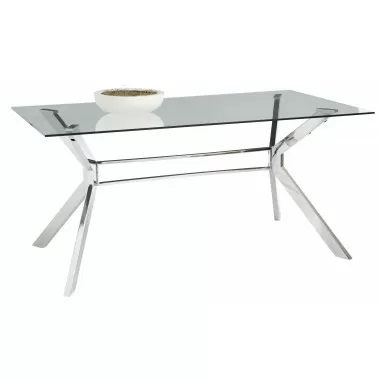 Sunpan Tista Dining Table - 63" - With Something on Top