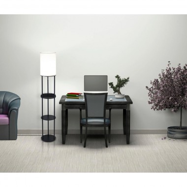 Adesso Charging Station Shelf Floor Lamp