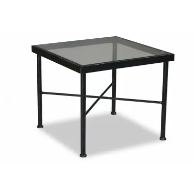 Sunset West Provence Aluminum End Table - Front Side Angle