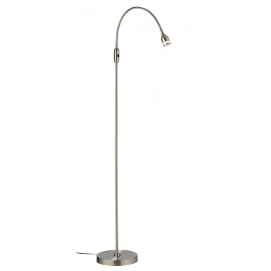 Adesso Prospect LED Floor Lamp Brushed Steel
