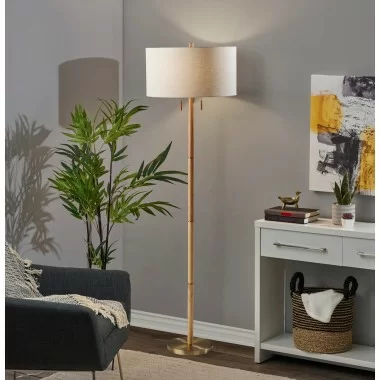 Adesso Madeline Floor Lamp Beige