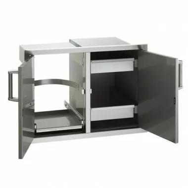 Fire Magic Select Double Door with Trash Tray & Dual Drawers