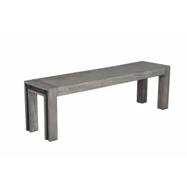 Alpine Furniture Fallon Bench - Angled