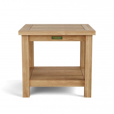 Bahama 22-inch Square 2-Tier Side Table-1