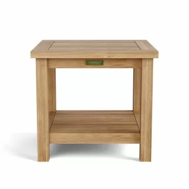 Bahama 22-inch Square 2-Tier Side Table-1