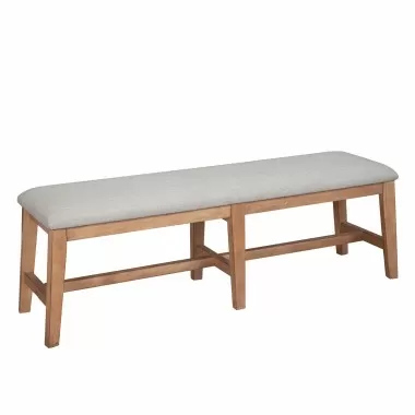 Alpine Furniture Olejo Bench in Natural - Angled