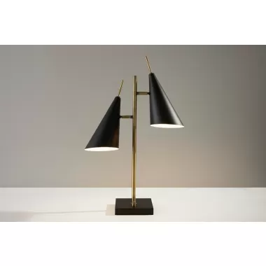 Adesso Owen Table Lamp Antique Brass 3