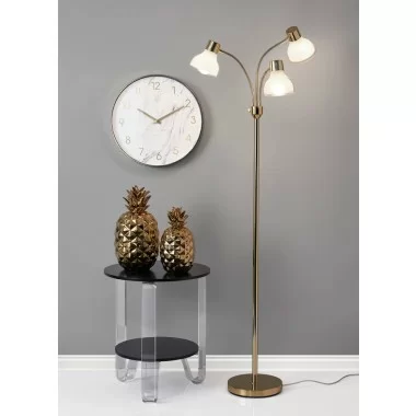 Adesso Presley 3-Arm Floor Lamp Gold