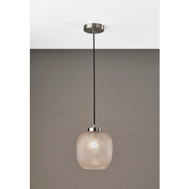 Adesso Vivian Pendant Brushed Steel 2