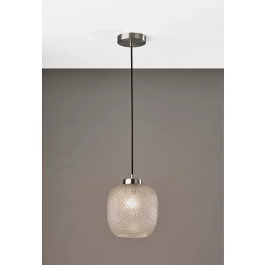 Adesso Vivian Pendant Brushed Steel 2