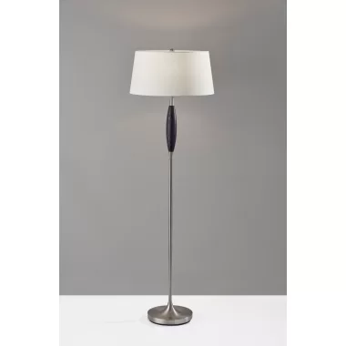 Adesso Pinn Floor Lamp Brushed Steel