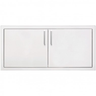 Summerset Grills 36 2-Drawer Dry Storage Pantry & Enclosed Cabinet Combo - Front