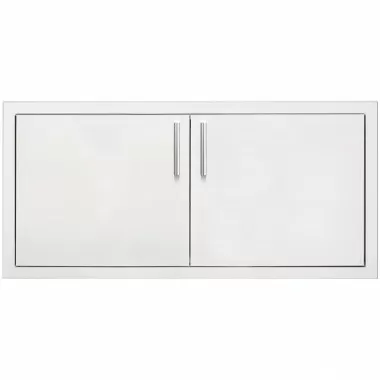 Summerset Grills 36 2-Drawer Dry Storage Pantry & Enclosed Cabinet Combo - Front