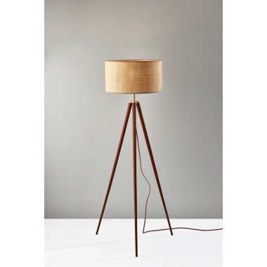 Adesso Jackson Floor Lamp Brown