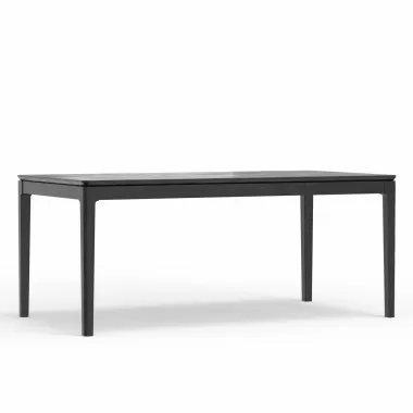 Alpine Furniture Cove Rectangular Dining Table in Vintage Black - Angled