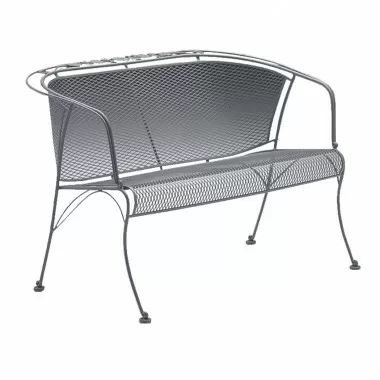 Woodard Briarwood Barrel Love Seat - Angled