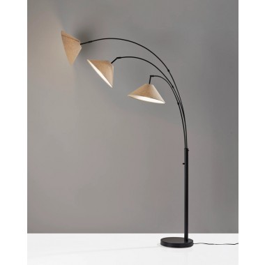 Adesso Braxton 3-Arm Arc Lamp Dark Bronze