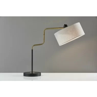 Adesso Jacob Table Lamp Black
