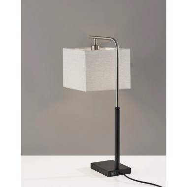 Adesso Flora Table Lamp Steel