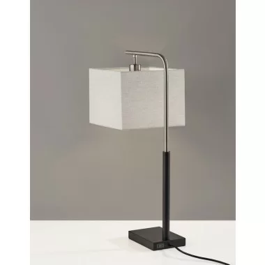 Adesso Flora Table Lamp Steel