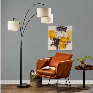 Adesso Bowery 3-Arm Arc Lamp