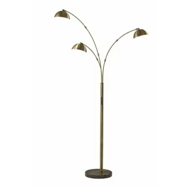 Adesso Bolton LED 3-Arm Arc Lamp With Smart Switch