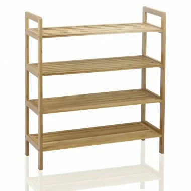 Oceanstar 4-Tier Bamboo Shoe Rack - Natural - Lifestyle