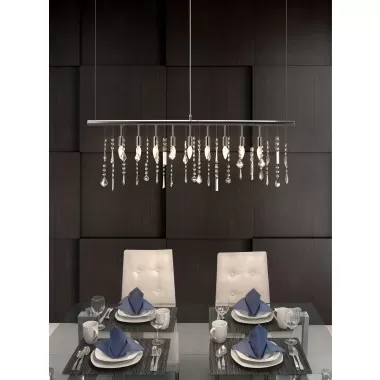 Zuo Modern Shooting Stars Ceiling Lamp Chrome - Lifestyle