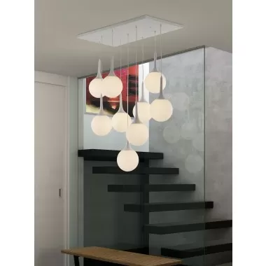 Zuo Modern Epsilon Ceiling Lamp White - Lifestyle