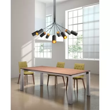 Zuo Modern Ambition Ceiling Lamp Black - lifestyle