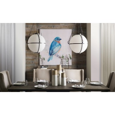 Mercana Maxton II 79x39 Rectangular Brown Solid Wood Top Dark Gunmetal Base Dining Table