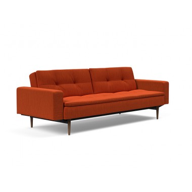 Innovation Living Dublexo Sofa With Arms in Elegance Paprika - Angled View