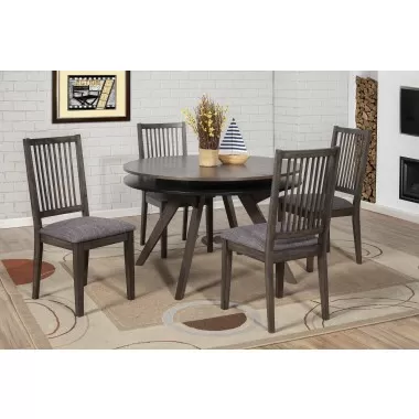 Alpine FurnitureLennox Round Dining Table, Dark Tobacco - Lifestyle