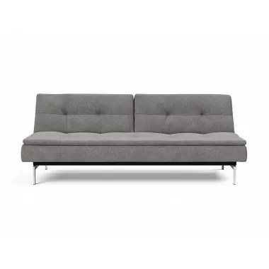  Innovation Living Dublexo Stainless Steel Sofa Bed - Mixed Dance Grey - Front 