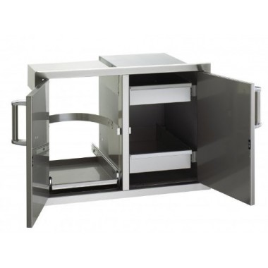 Fire Magic Double Door w/ Dual Drawers & Trash Tray