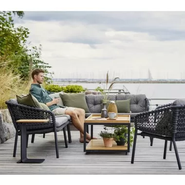 Cane-Line Ocean 2-Sseater Sofa, Right Module outdoor view