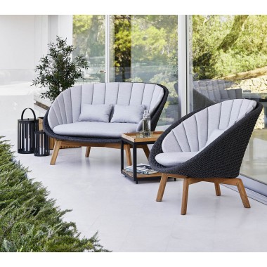 Cane Line Peacock 2-Seater Sofa, Cane-Line Soft Rope