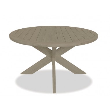 56" Round Dining Table in Coastal Teak