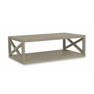 X Coffee Table in Coastal Teak