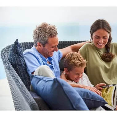 Cane-Line Mega Daybed, Left, Incl. Cane-Line AirTouch Cushions