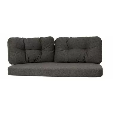 Cane-Line Ocean Large 2-Seater Sofa Cushion Set Dark Grey